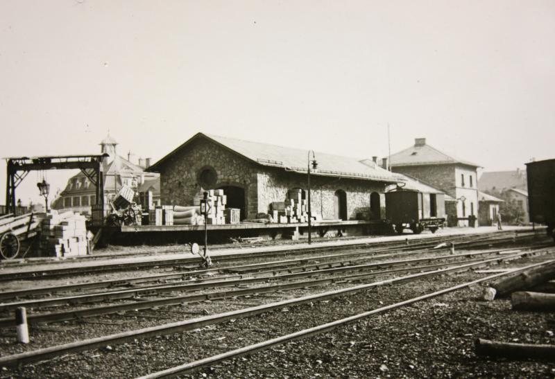 Der erste Bahnhof in Selb - Gleisseite